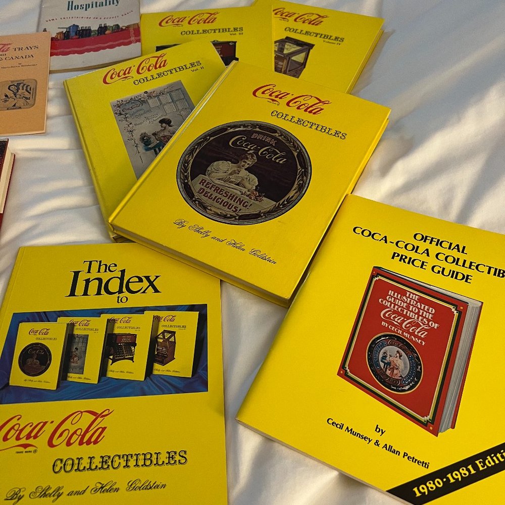 Collection of Coca-Cola Collectors' books